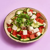 Juicy Watermelon Cucumber Salad